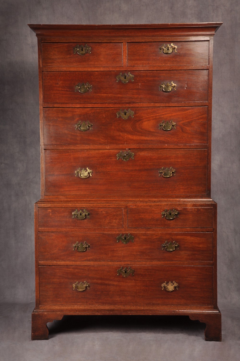 18th Century Mahogany Secretaire Tallboy View II