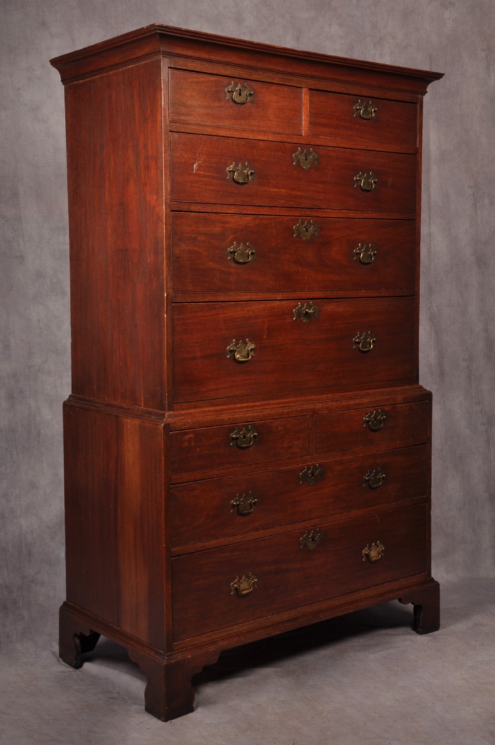 18th Century Mahogany Secretaire Tallboy View III