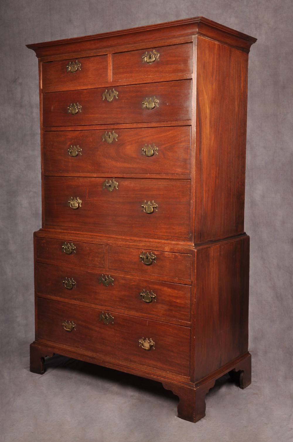 18th Century Mahogany Secretaire Tallboy View IV