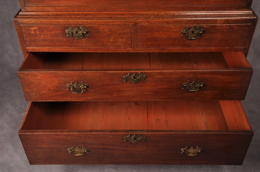 18th Century Mahogany Secretaire Tallboy View VII