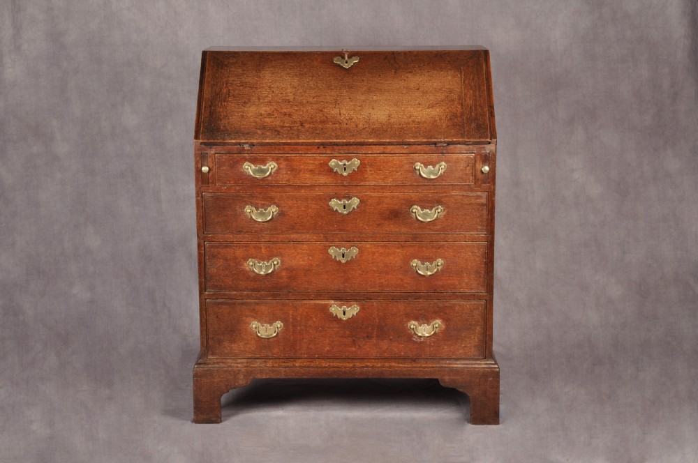 Small Early 18th Century Oak Bureau