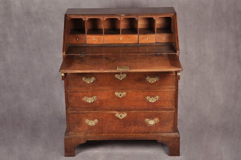 Small Early 18th Century Oak Bureau View VI