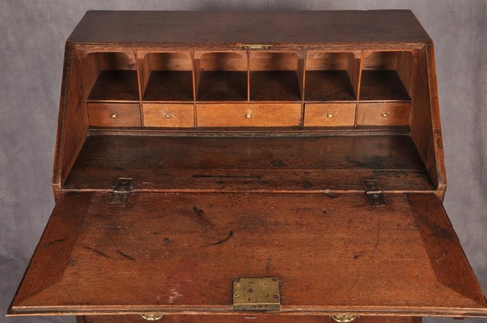 Small Early 18th Century Oak Bureau View VII