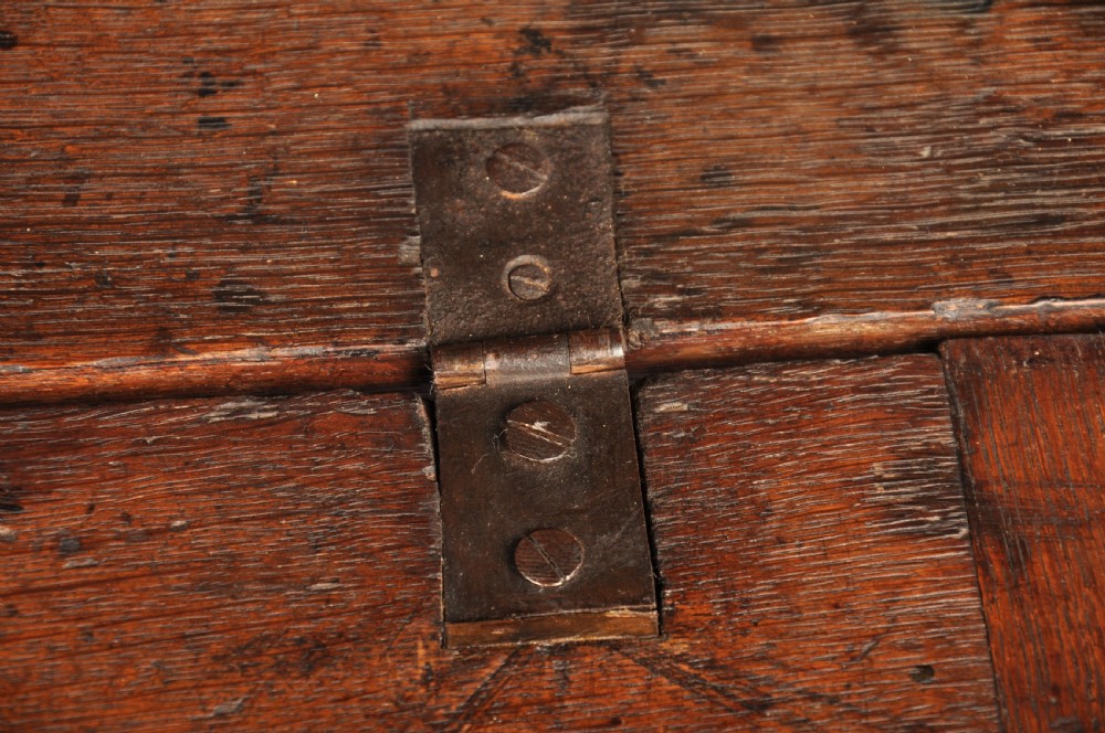 Small Early 18th Century Oak Bureau View IX