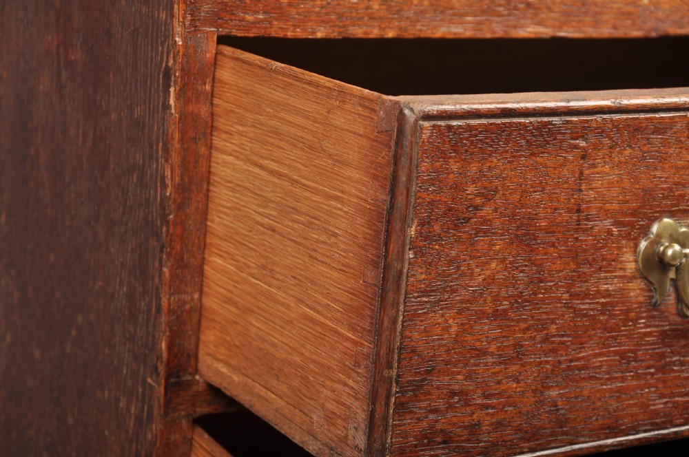 Small Early 18th Century Oak Bureau View XII