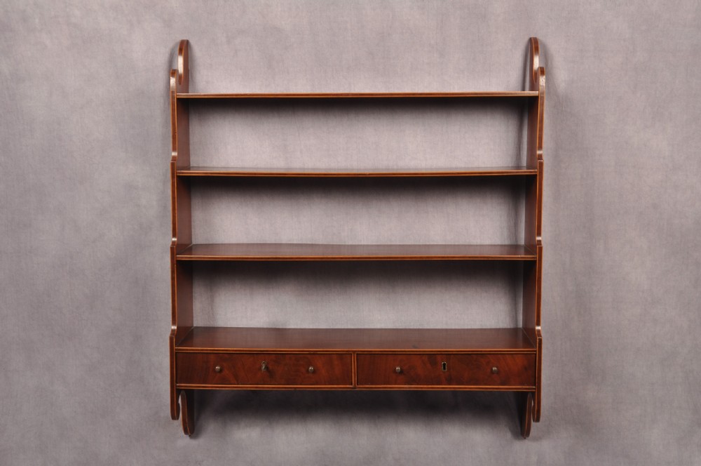A Fine Set Of 18th Century Mahogany Hanging Shelfs View II