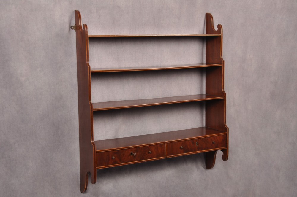 A Fine Set Of 18th Century Mahogany Hanging Shelfs View III