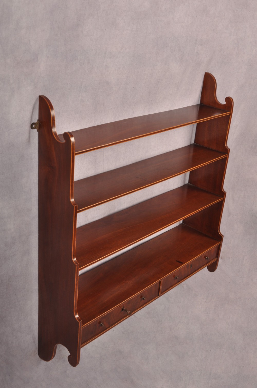 A Fine Set Of 18th Century Mahogany Hanging Shelfs View VIII