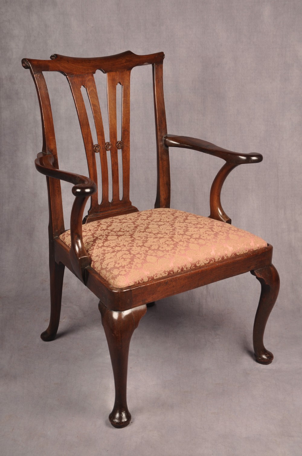 George II Mahogany Armchair View II