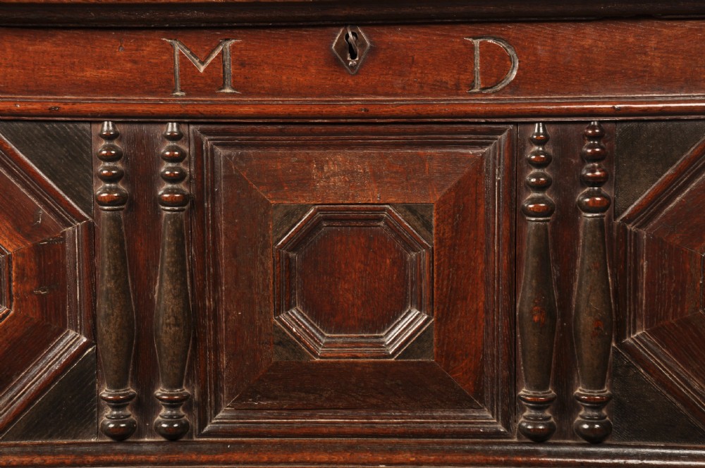 17th Century Oak Mule Kist View II