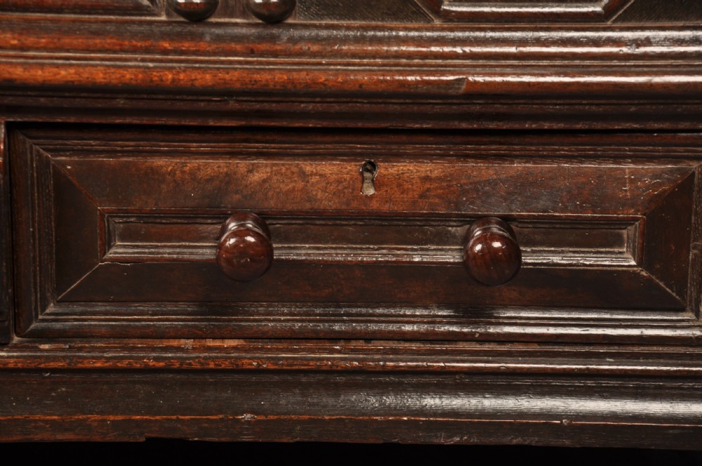 17th Century Oak Mule Kist View III