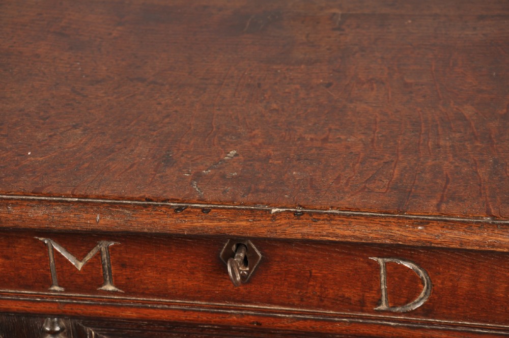 17th Century Oak Mule Kist View IX