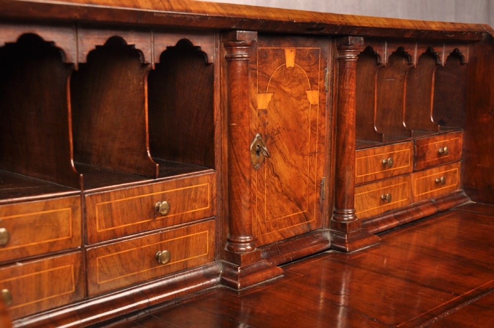 Fine Early 18th Century Walnut Bureau  View XIII