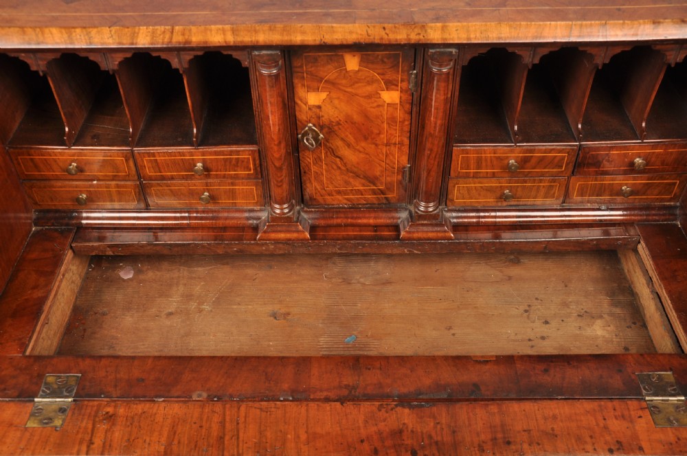 Fine Early 18th Century Walnut Bureau  View XVII