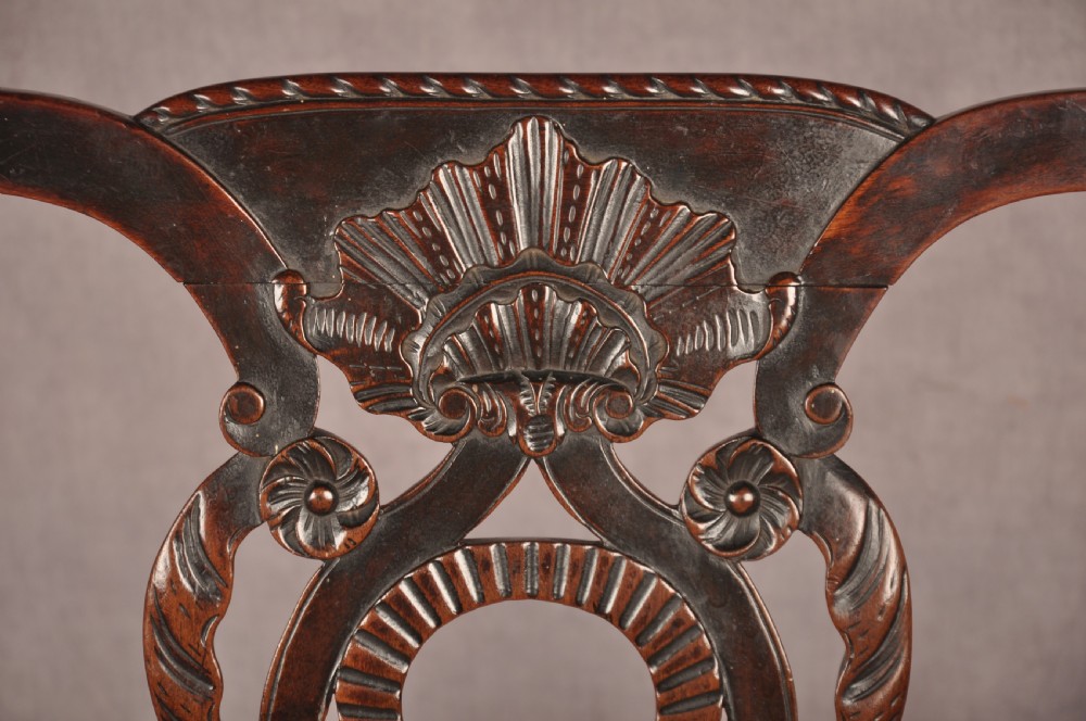 Fine & Rare 18th Century Irish Mahogany Armchair  View IV