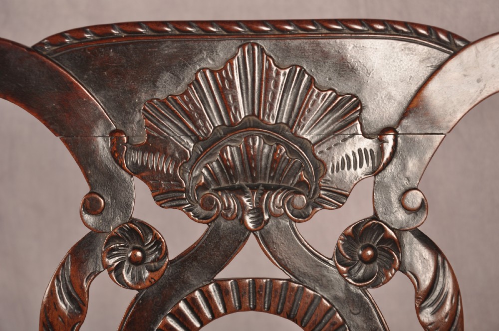 Fine & Rare 18th Century Irish Mahogany Armchair  View X