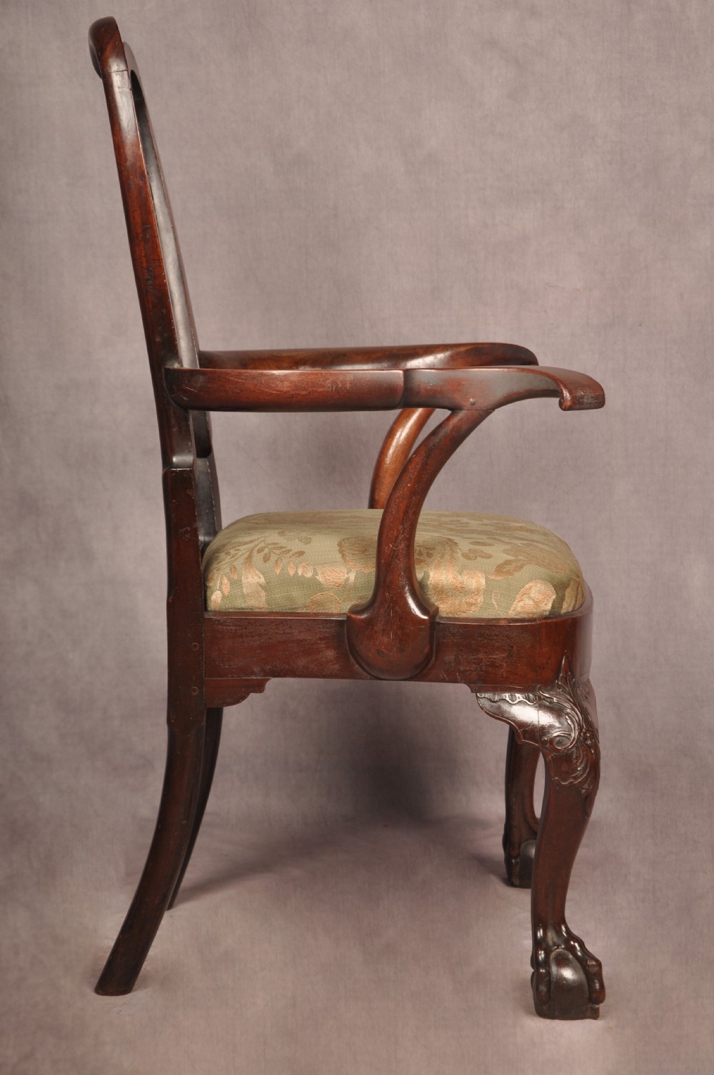 Fine & Rare 18th Century Irish Mahogany Armchair  View XVI