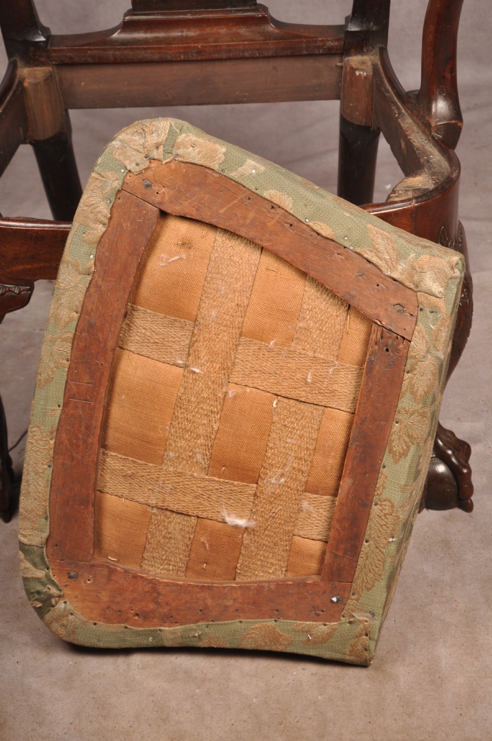 Fine & Rare 18th Century Irish Mahogany Armchair  View XVIII