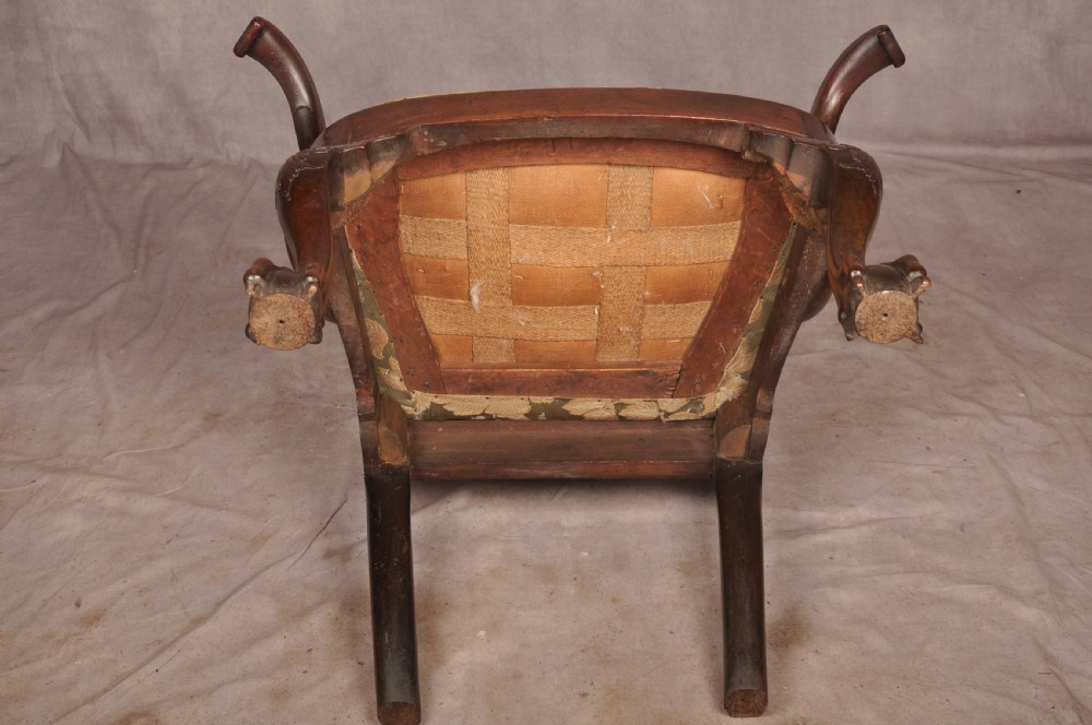 Fine & Rare 18th Century Irish Mahogany Armchair  View XIX