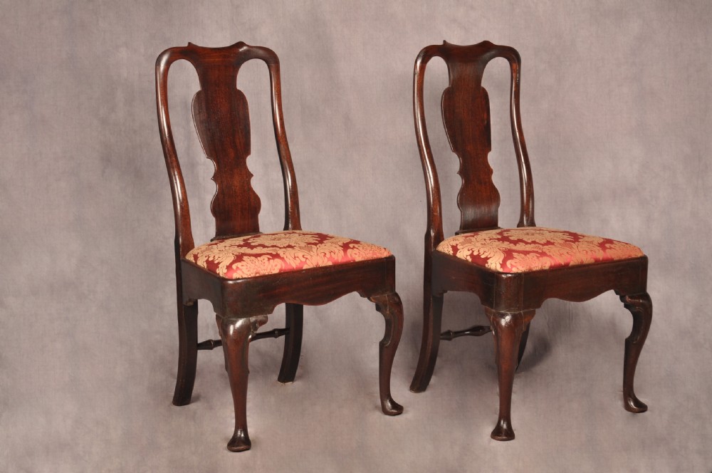 A Pair Of Early 18th Century Mahogany Chairs View II