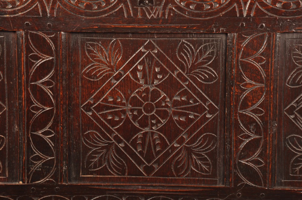 Rare 17th Century Dorset Oak Coffer View III