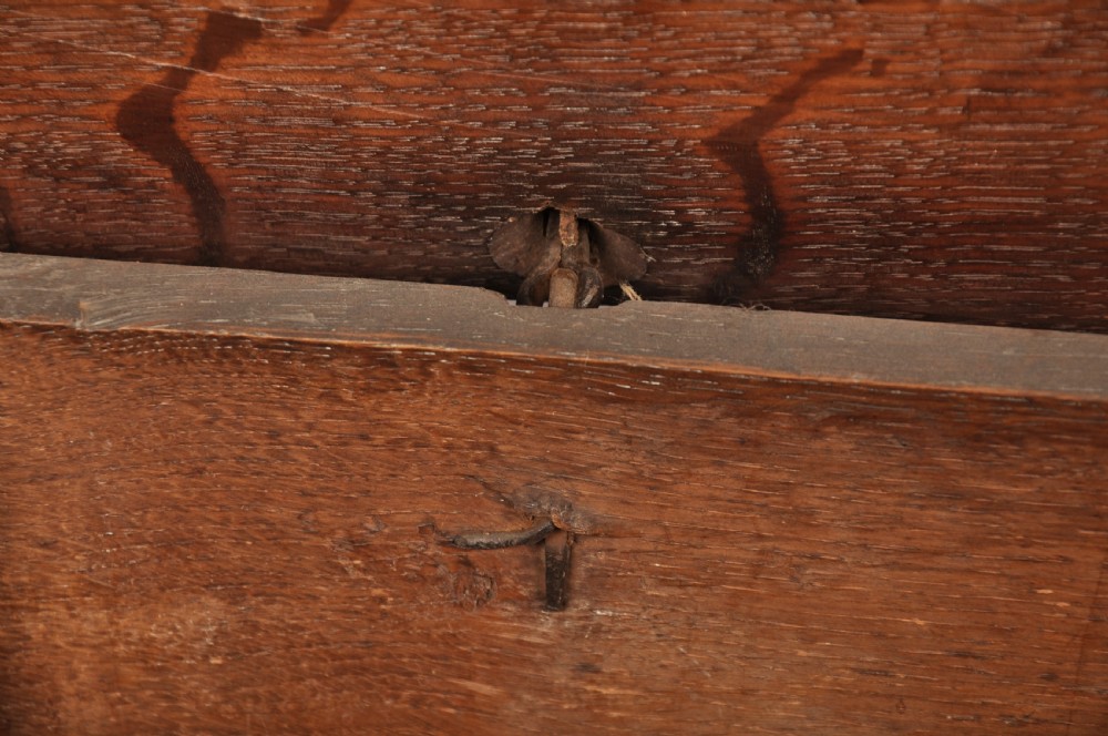 Rare 17th Century Dorset Oak Coffer View VII