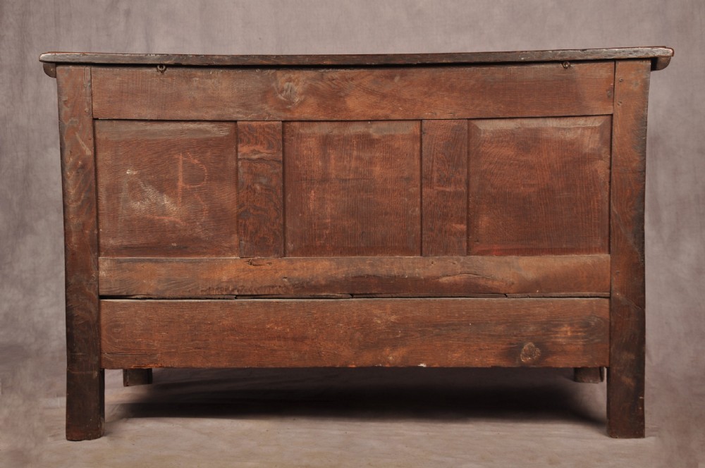 Rare 17th Century Dorset Oak Coffer View XII
