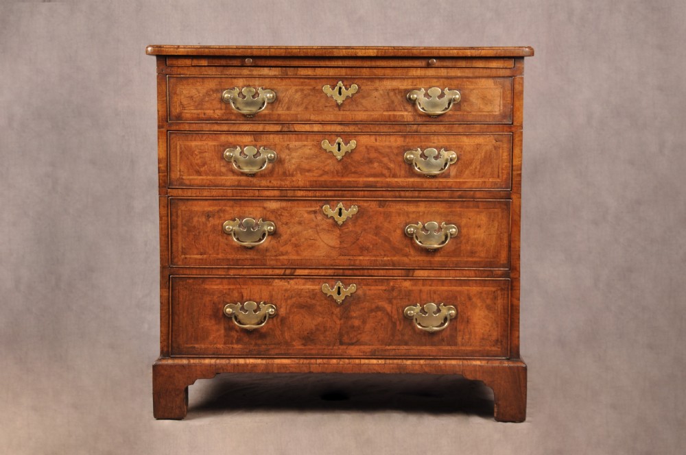 Small 18th Century Walnut Chest Of Drawers 