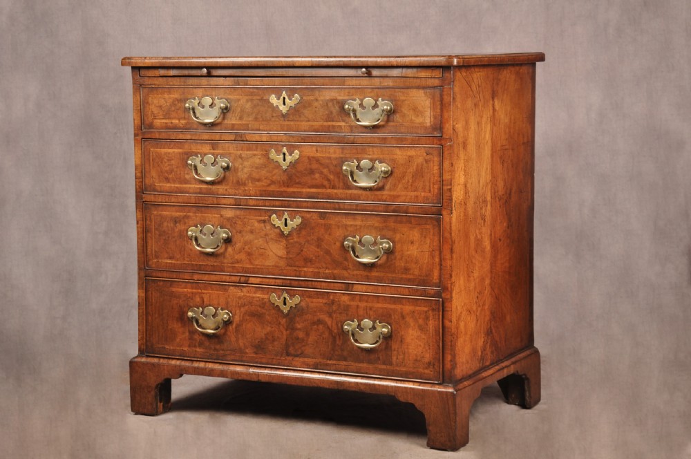Small 18th Century Walnut Chest Of Drawers  View III