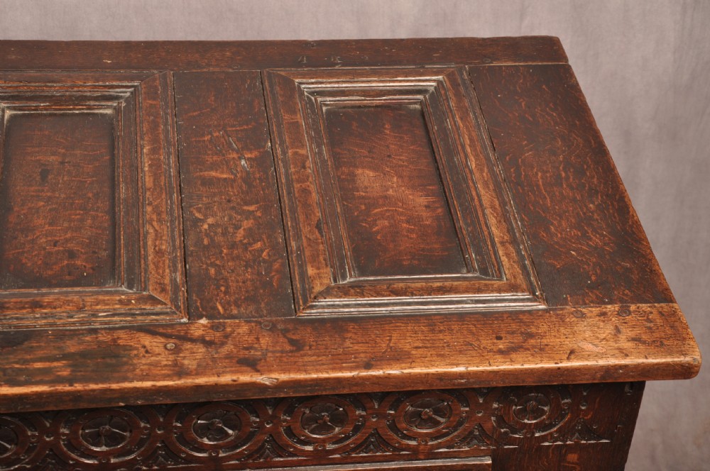 Rare 16th Century Oak Coffer View III