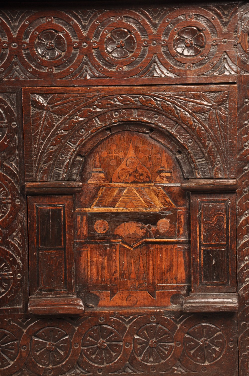 Rare 16th Century Oak Coffer View IV