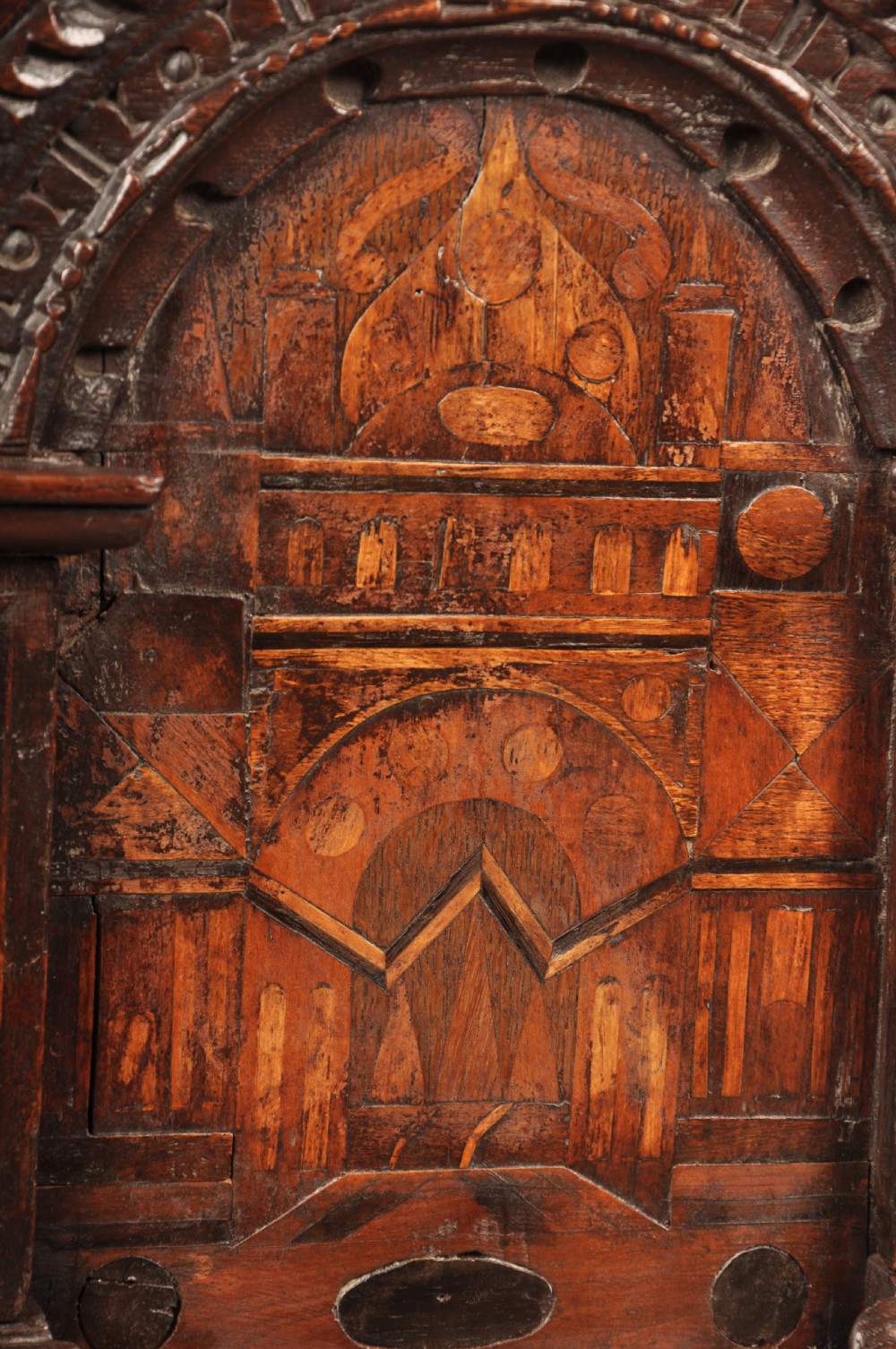 Rare 16th Century Oak Coffer View V