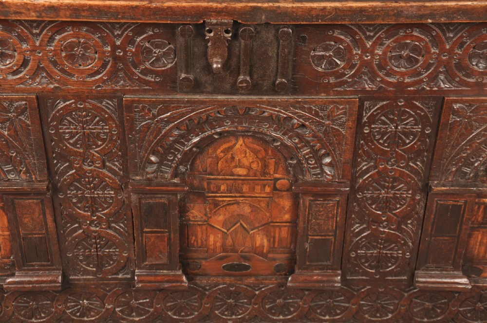 Rare 16th Century Oak Coffer View VII