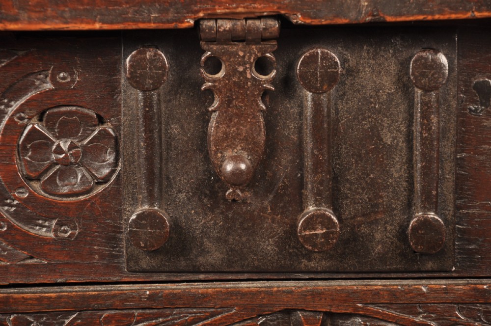 Rare 16th Century Oak Coffer View VIII