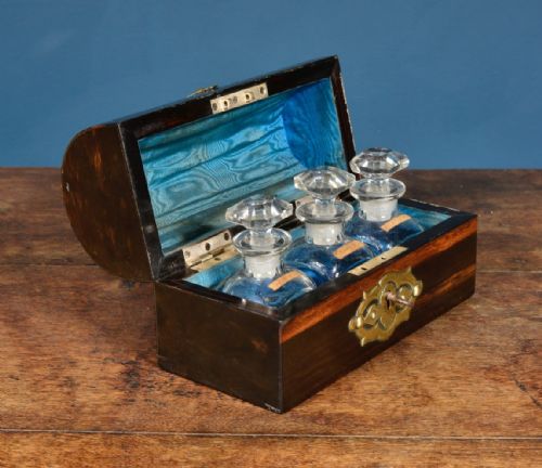A FINE VICTORIAN BRASS MOUNTED COROMANDEL DECANTER BOX C1860 - ADDITIONAL PHOTO 2