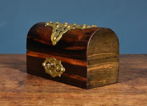 A FINE VICTORIAN BRASS MOUNTED COROMANDEL DECANTER BOX C1860 - ADDITIONAL PHOTO 5