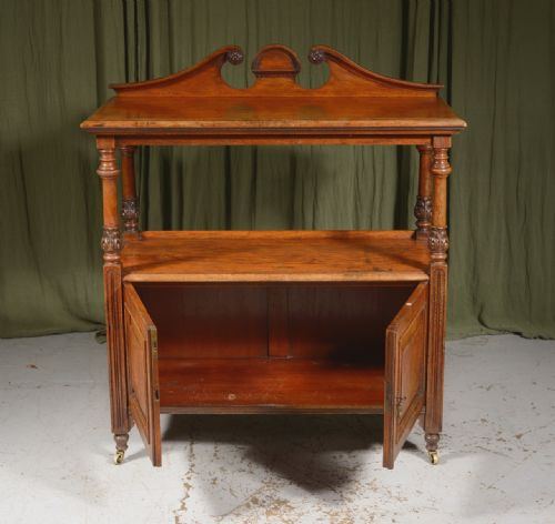 A WILLIAM IV BURR OAK BUFFET BY THOMAS EDWARDS SONS NEWCASTLE UNDER LYME C1835 - ADDITIONAL PHOTO 1