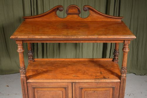 A WILLIAM IV BURR OAK BUFFET BY THOMAS EDWARDS SONS NEWCASTLE UNDER LYME C1835 - ADDITIONAL PHOTO 4