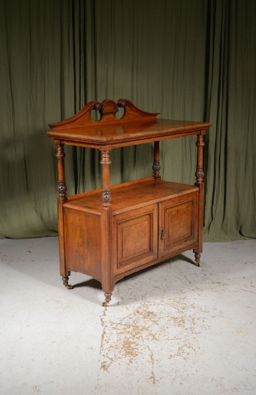 A WILLIAM IV BURR OAK BUFFET BY THOMAS EDWARDS SONS NEWCASTLE UNDER LYME C1835 - ADDITIONAL PHOTO 8