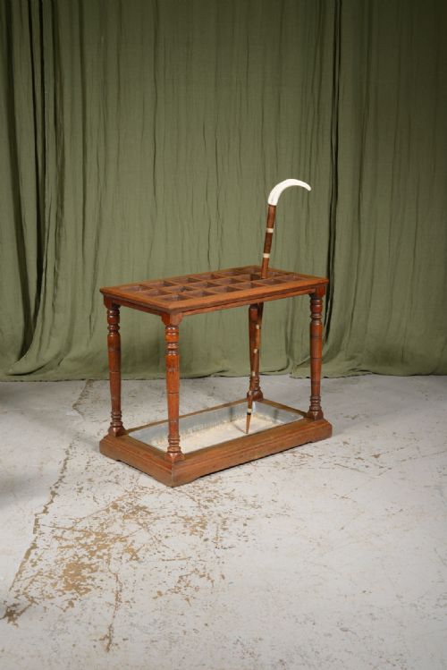 a large victorian oak stick or umbrella stand c1870 - CATEGORY: ANTIQUE MISCELLANEOUS - DATED 