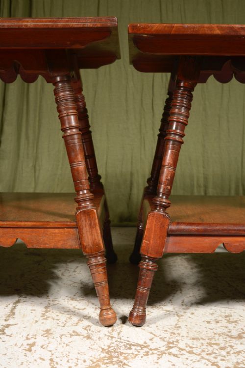 A NEAR PAIR OF CHARLES EASTLAKE OCCASIONAL TABLES C1875 - ADDITIONAL PHOTO 3