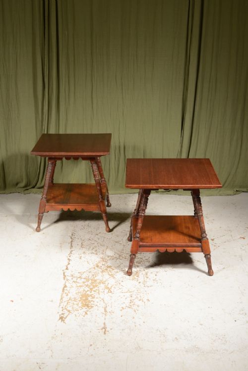 A NEAR PAIR OF CHARLES EASTLAKE OCCASIONAL TABLES C1875 - ADDITIONAL PHOTO 9