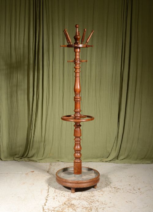 a large victorian oak hat coat stick and umbrella stand c1890 - CATEGORY: ANTIQUE FURNITURE - DATED 