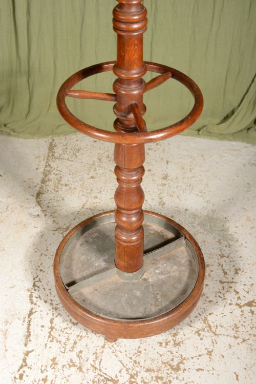 A LARGE VICTORIAN OAK HAT COAT STICK AND UMBRELLA STAND C1890 - ADDITIONAL PHOTO 2