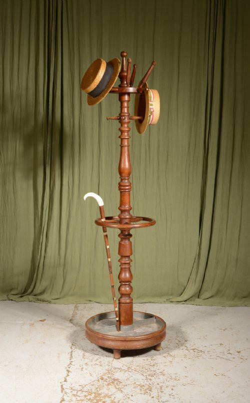 A LARGE VICTORIAN OAK HAT COAT STICK AND UMBRELLA STAND C1890 - ADDITIONAL PHOTO 3