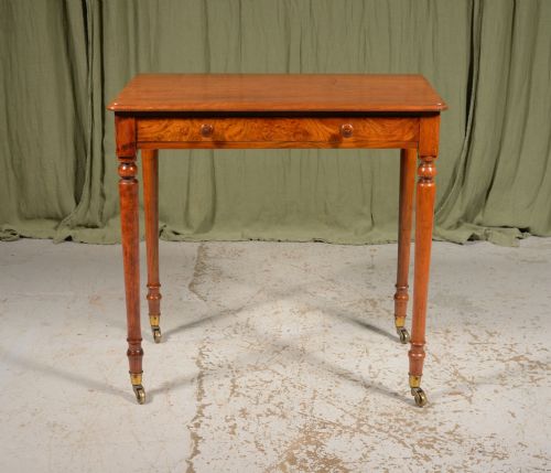 a william iv holland sons walnut writing table c1835 - CATEGORY: ANTIQUE TABLES - DATED 