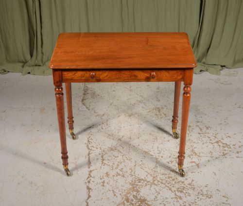 A WILLIAM IV HOLLAND SONS WALNUT WRITING TABLE C1835 - ADDITIONAL PHOTO 5