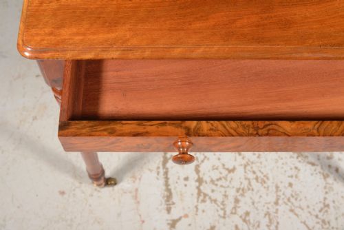 A WILLIAM IV HOLLAND SONS WALNUT WRITING TABLE C1835 - ADDITIONAL PHOTO 6