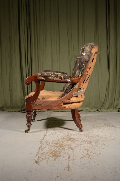 A WILLIAM IV MAHOGANY LIBRARY ARMCHAIR C1835 - ADDITIONAL PHOTO 1