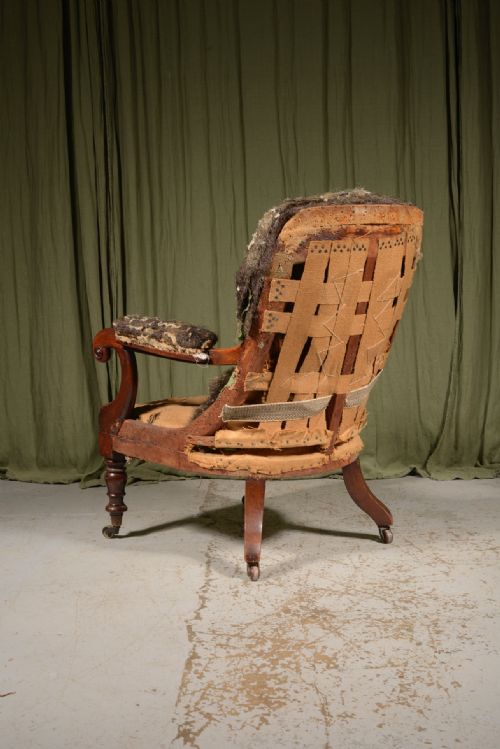 A WILLIAM IV MAHOGANY LIBRARY ARMCHAIR C1835 - ADDITIONAL PHOTO 3